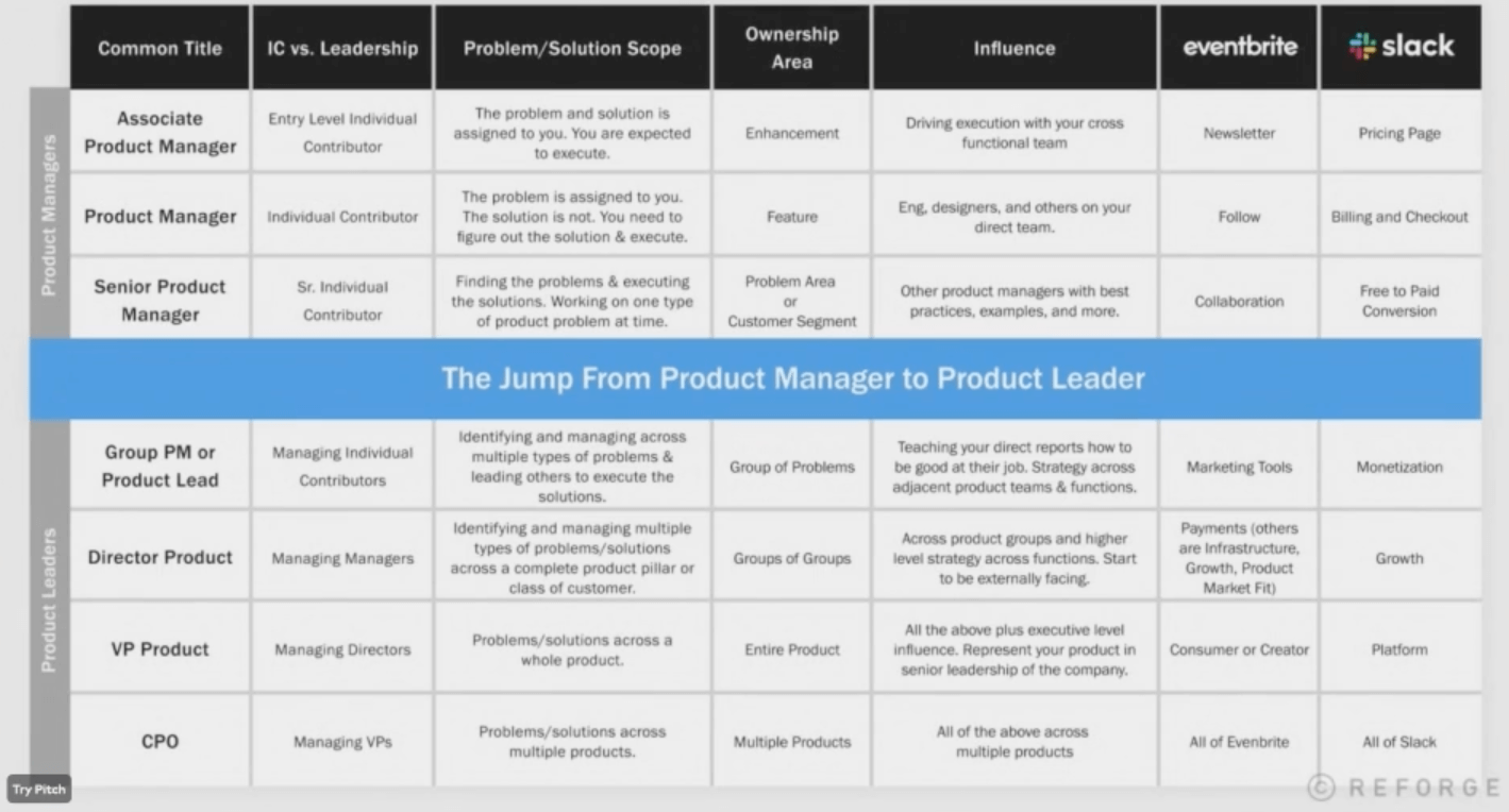 PM competency matrix