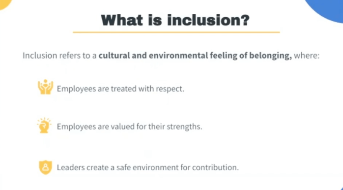 What is inclusion?